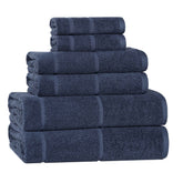 Mile Smart Twist Viscose Cotton Blend Solid 6 Piece Towel Set